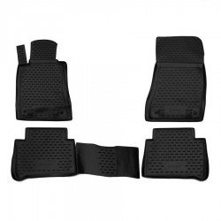 ΠΑΤΑΚΙΑ ΣΕ ΣΚΑΦΗ TPE ΛΑΣΤΙΧΟ ΓΙΑ MERCEDES E CLASS W210 1995-2000 / MERCEDES E CLASS W211 03/2002-02/2009  ΣΕ ΜΑΥΡΟ ΧΡΩΜΑ NOVLINE - 4 ΤΕΜ.