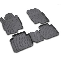 ΠΑΤΑΚΙΑ ΣΕ ΣΚΑΦΗ TPE ΛΑΣΤΙΧΟ ΓΙΑ MITSUBISHI COLT 3D / 5D 06/2004-12/2008  ΣΕ ΜΑΥΡΟ ΧΡΩΜΑ NOVLINE - 4 ΤΕΜ.