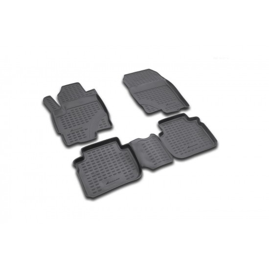 ΠΑΤΑΚΙΑ ΣΕ ΣΚΑΦΗ TPE ΛΑΣΤΙΧΟ ΓΙΑ MITSUBISHI COLT 3D / 5D 06/2004-12/2008  ΣΕ ΜΑΥΡΟ ΧΡΩΜΑ NOVLINE - 4 ΤΕΜ.