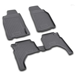 ΠΑΤΑΚΙΑ ΣΕ ΣΚΑΦΗ TPE ΛΑΣΤΙΧΟ ΓΙΑ MITSUBISHI L200 4D 1996-2005  ΣΕ ΜΑΥΡΟ ΧΡΩΜΑ NOVLINE - 4 ΤΕΜ.
