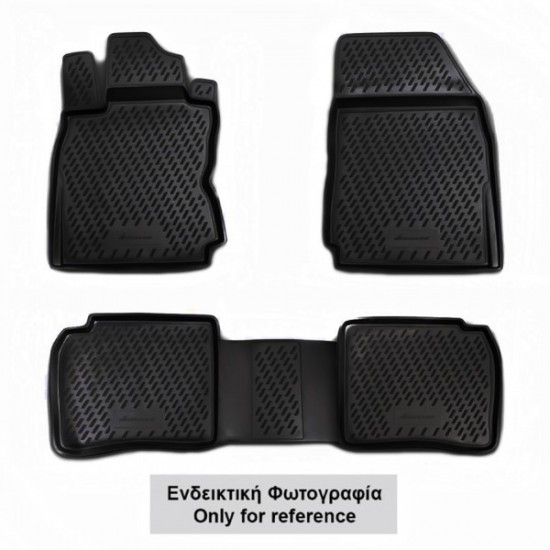 ΠΑΤΑΚΙΑ ΣΕ ΣΚΑΦΗ TPE ΛΑΣΤΙΧΟ ΓΙΑ NISSAN PATHFINDER 03/2005-2014  ΣΕ ΜΑΥΡΟ ΧΡΩΜΑ NOVLINE - 4 ΤΕΜ.