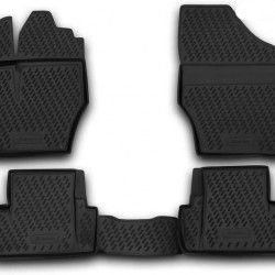 ΠΑΤΑΚΙΑ ΣΕ ΣΚΑΦΗ TPE ΛΑΣΤΙΧΟ ΓΙΑ PEUGEOT 107 / 308 07/2005-2013  ΣΕ ΜΑΥΡΟ ΧΡΩΜΑ NOVLINE - 4 ΤΕΜ.