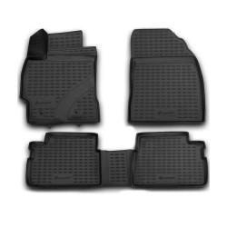 ΠΑΤΑΚΙΑ ΣΕ ΣΚΑΦΗ TPE ΛΑΣΤΙΧΟ ΓΙΑ TOYOTA COROLLA 01/2007-2013  ΣΕ ΜΑΥΡΟ ΧΡΩΜΑ NOVLINE - 4 ΤΕΜ.
