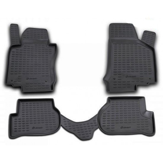 ΠΑΤΑΚΙΑ ΣΕ ΣΚΑΦΗ TPE ΛΑΣΤΙΧΟ ΓΙΑ VW GOLF 5 11/2003-10/2008  ΣΕ ΜΑΥΡΟ ΧΡΩΜΑ NOVLINE - 4 ΤΕΜ.