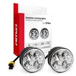 Amio – Στρογγυλά Φώτα Ημέρας DRL LED 12/24V 800Lm για Αυξημένη Ορατότητα & Ασφάλεια σε Αυτοκίνητο & Φορτηγό – Σετ 2 Τεμ. (01524/AM)