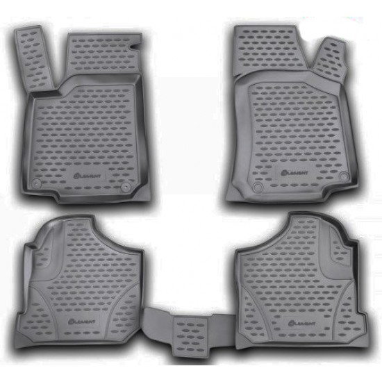 ΠΑΤΑΚΙΑ ΣΕ ΣΚΑΦΗ TPE ΛΑΣΤΙΧΟ ΓΙΑ VW GOLF 4 1998-2001 / VW BORA 1998-2005  ΣΕ ΜΑΥΡΟ ΧΡΩΜΑ NOVLINE - 4 ΤΕΜ.