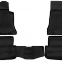 ΠΑΤΑΚΙΑ ΣΕ ΣΚΑΦΗ TPE ΛΑΣΤΙΧΟ ΓΙΑ MERCEDES C CLASS W204 2007-2014  ΣΕ ΜΑΥΡΟ ΧΡΩΜΑ NOVLINE - 4 ΤΕΜ.