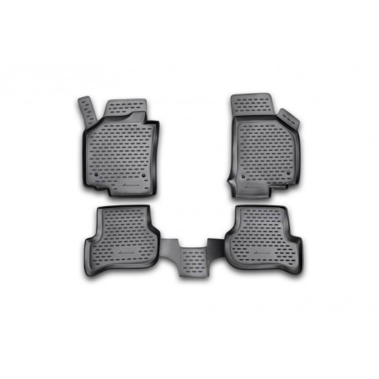 ΠΑΤΑΚΙΑ ΣΕ ΣΚΑΦΗ TPE ΛΑΣΤΙΧΟ ΓΙΑ SEAT LEON 2005-2013  ΣΕ ΜΑΥΡΟ ΧΡΩΜΑ NOVLINE - 4 ΤΕΜ.