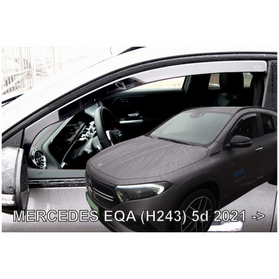 ΑΝΕΜΟΘΡΑΥΣΤΕΣ ΓΙΑ MERCEDES EQA H243 5D 2021+  ΖΕΥΓΑΡΙ ΑΠΟ ΕΥΚΑΜΠΤΟ ΦΙΜΕ ΠΛΑΣΤΙΚΟ HEKO - 2 ΤΕΜ.