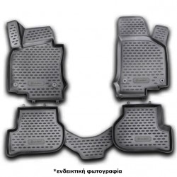 ΠΑΤΑΚΙΑ ΣΕ ΣΚΑΦΗ TPE ΛΑΣΤΙΧΟ ΓΙΑ VW GOLF 6 2009-2012  ΣΕ ΜΑΥΡΟ ΧΡΩΜΑ NOVLINE - 4 ΤΕΜ.