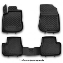 ΠΑΤΑΚΙΑ ΣΕ ΣΚΑΦΗ TPE ΛΑΣΤΙΧΟ ΓΙΑ PEUGEOT 208 / 2008 3D / 5D 4/2012-2019  ΣΕ ΜΑΥΡΟ ΧΡΩΜΑ NOVLINE - 4 ΤΕΜ.