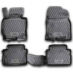 ΠΑΤΑΚΙΑ ΣΕ ΣΚΑΦΗ TPE ΛΑΣΤΙΧΟ ΓΙΑ MAZDA CX-5 2011-2016  ΣΕ ΜΑΥΡΟ ΧΡΩΜΑ NOVLINE - 4 ΤΕΜ.