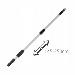 Amio Ανταλλακτικό Πτυσσόμενο Κοντάρι 145-250cm για Κεφαλή Βούρτσας Πλυσίματος Οχημάτων (01274) - 1 τεμ. (01274-KONT/AM)