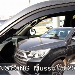 ΑΝΕΜΟΘΡΑΥΣΤΕΣ ΓΙΑ SSANGYONG MUSSO 4D 2018+ ΖΕΥΓΑΡΙ ΑΠΟ ΕΥΚΑΜΠΤΟ ΦΙΜΕ ΠΛΑΣΤΙΚΟ HEKO - 2 ΤΕΜ.
