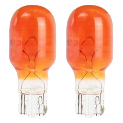 Amio - WY16W 12V W2.1x9.5d 16W ΠΟΡΤΟΚΑΛΙ (ΚΑΡΦΩΤΟ ΑΚΑΛΥΚΟ) - 2ΤΕΜ. (02550/AM)