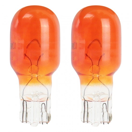 Amio - WY16W 12V W2.1x9.5d 16W ΠΟΡΤΟΚΑΛΙ (ΚΑΡΦΩΤΟ ΑΚΑΛΥΚΟ) - 2ΤΕΜ. (02550/AM)