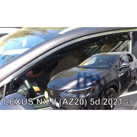 ΑΝΕΜΟΘΡΑΥΣΤΕΣ ΓΙΑ LEXUS NX (AZ20) 5D 2021+ ΣΕΤ ΑΥΤΟΚΙΝΗΤΟΥ ΑΠΟ ΕΥΚΑΜΠΤΟ ΦΙΜΕ ΠΛΑΣΤΙΚΟ HEKO - 4 ΤΕΜ.