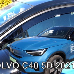 ΑΝΕΜΟΘΡΑΥΣΤΕΣ ΓΙΑ VOLVO C40 5D 2021+ ΣΕΤ ΑΥΤΟΚΙΝΗΤΟΥ ΑΠΟ ΕΥΚΑΜΠΤΟ ΦΙΜΕ ΠΛΑΣΤΙΚΟ HEKO - 4 ΤΕΜ.