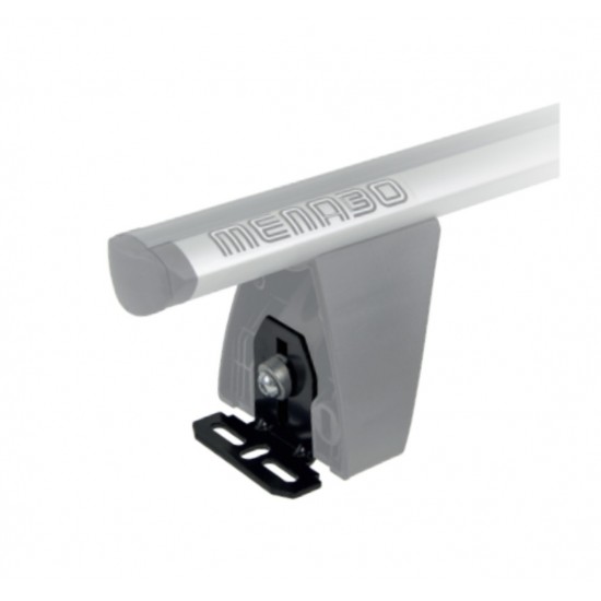 MENABO DLFIX201FP KIT TYPE FP ΑΚΡΑ (ΠΟΔΙΑ) ΓΙΑ ΜΠΑΡΕΣ ΟΡΟΦΗΣ DELTA / OMEGA BLACK / SILVER - 1 ΣΕΤ (10490/MB)