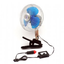Amio - ΑΝΕΜΙΣΤΗΡΑΣ ΑΝΑΠΤΗΡΑ 24V - 17,5 cm ΜΕ ΚΛΙΠ ΣΤΗΡΙΞΗΣ (ΠΕΡΙΣΤΡΕΦΟΜΕΝΟΣ/ΜΕΤΑΛΛΙΚΟΣ)​ - 1 ΤΕΜ. (CC42166/AM)