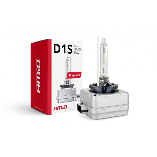 Amio – Λάμπα Xenon D1S 12V 35W PK32d-2 6000K Premium για Αυτοκίνητο Ανταλλακτική – 1 Τεμ. (01409/AM)
