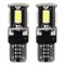 Amio – Λαμπάκια LED T10 W5W 12V 2W 5600K 5xSMD 5730 CANBUS Καρφωτά για Ισχυρό Λευκό Φωτισμό χωρίς Σφάλματα – Σετ 2 Τεμ. (01628/AM)