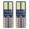 Amio – Λαμπάκια LED T10 W5W 12/24V 2W 5600K 8xSMD 2835 CANBUS Καρφωτά για Ισχυρό Λευκό Φωτισμό χωρίς Σφάλματα – Σετ 2 Τεμ. (01635/AM)