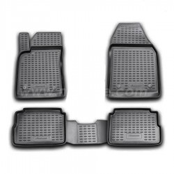 ΠΑΤΑΚΙΑ ΣΕ ΣΚΑΦΗ TPE ΛΑΣΤΙΧΟ ΓΙΑ OPEL VECTRA C 05/2002-01/2009  ΣΕ ΜΑΥΡΟ ΧΡΩΜΑ NOVLINE - 4 ΤΕΜ.