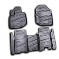 ΠΑΤΑΚΙΑ ΣΕ ΣΚΑΦΗ TPE ΛΑΣΤΙΧΟ ΓΙΑ HONDA JAZZ 10/2008-2015  ΣΕ ΜΑΥΡΟ ΧΡΩΜΑ NOVLINE - 4 ΤΕΜ.