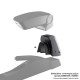 Βάση - Αντάπτορας Τεμπέλη Ειδική για FORD TRANSIT CONNECT 2018+ (+USB +ΚΑΛΩΔΙΟ AUX) Rati σε μαύρο χρώμα - 1 Τεμάχιο