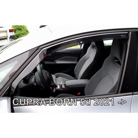 ΑΝΕΜΟΘΡΑΥΣΤΕΣ ΓΙΑ CUPRA BORN 5D 2021+  ΖΕΥΓΑΡΙ ΑΠΟ ΕΥΚΑΜΠΤΟ ΦΙΜΕ ΠΛΑΣΤΙΚΟ HEKO - 2 ΤΕΜ.