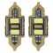 Amio – LED Λαμπάκια Πλαφονιέρας 31mm 12V 5600K 2xSMD 5730 για Εσωτερικό Φωτισμό Αυτοκινήτου – 2 Τεμ. (01448/AM)