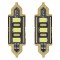 Amio – LED Λαμπάκια Πλαφονιέρας C5W 39mm 12V 0.5W 5600K 3xSMD 5730 για Αυτοκίνητο – 2 Τεμ. (01450/AM)