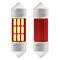 Amio – Λαμπάκια Πλαφονιέρας LED 31mm C5W C10W 12/24V 2W 5600K 12xSMD 4014 CANBUS για Καθαρό Φωτισμό Εσωτερικού – Σετ 2 Τεμ. (01631/AM)