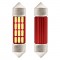 Amio – Λαμπάκια Πλαφονιέρας LED 39mm C5W C10W 12/24V 2.2W 5600K 14xSMD 4014 CANBUS για Ισχυρό Φωτισμό Εσωτερικού – Σετ 2 Τεμ. (01633/AM)