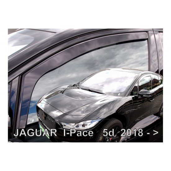 ΑΝΕΜΟΘΡΑΥΣΤΕΣ ΓΙΑ JAGUAR I-PACE 5D 2018+  ΖΕΥΓΑΡΙ ΑΠΟ ΕΥΚΑΜΠΤΟ ΦΙΜΕ ΠΛΑΣΤΙΚΟ HEKO - 2 ΤΕΜ.