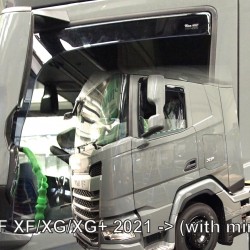 ΑΝΕΜΟΘΡΑΥΣΤΕΣ ΓΙΑ DAF XF/XG/XG 2021+ ΜΕ ΚΑΘΡΕΠΤΗ (GB) ΖΕΥΓΑΡΙ ΑΠΟ ΕΥΚΑΜΠΤΟ ΦΙΜΕ ΠΛΑΣΤΙΚΟ HEKO - 2 ΤΕΜ.