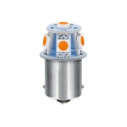 R5W BA15s 24/28V 6SMDX1CHIP LED 20lm ΠΟΡΤΟΚΑΛΙ ΚΟΥΤΙ LAMPA - 20 ΤΕΜ.