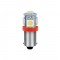 T4W BA9s 24/28V 5SMDx1CHIP LED 35lm ΚΟΚΚΙΝΟ ΚΟΥΤΙ LAMPA - 20 ΤΕΜ.