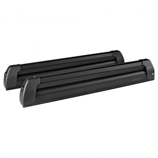 Nordrive - Βάση Σκι Οροφής Pro‑Slider EVO PS‑60 Black σε Μαύρο Χρώμα με Αντικλεπτικό Σύστημα και Συρόμενη Λειτουργία σε Διαστάσεις 800x50x135 mm για 6 ζευγάρια σκι ή 4 snowboard - 1 τεμ. (N40001)