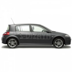 TRIM ΠΑΡΑΘΥΡΩΝ 4ΤΕΜ ΑΝΟΞ.ΑΤΣΑΛΙ ΧΡΩΜΙΟ ΓΙΑ RENAULT MEGANE 5D HB 04-10