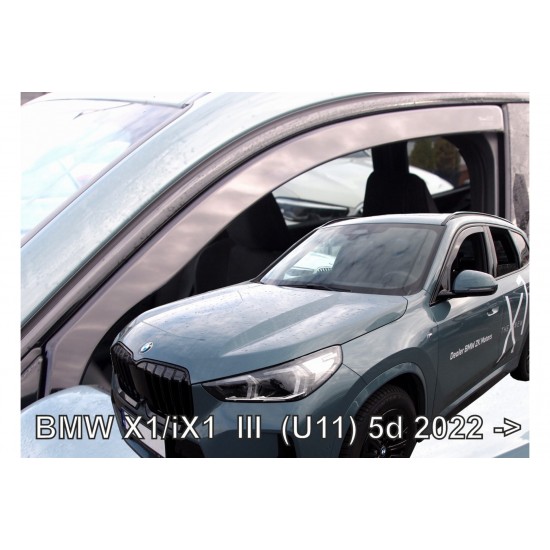 ΑΝΕΜΟΘΡΑΥΣΤΕΣ ΓΙΑ BMW X1 (U11) /iX1 5D 2022-2023  ΖΕΥΓΑΡΙ ΑΠΟ ΕΥΚΑΜΠΤΟ ΦΙΜΕ ΠΛΑΣΤΙΚΟ HEKO - 2 ΤΕΜ.