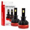 Amio - ΛΑΜΠΕΣ LED H3 10-16V 90W 6.500K 9900lm CAN BUS (ME ΑΝΕΜΙΣΤΗΡΑΚΙ) X3 SERIES - 2ΤΕΜ. (02978/AM)