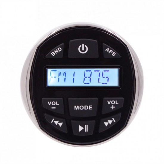 HASDA MP3 PLAYER 113 mm- 5V-4X40W ΜΕ ΡΑΔΙΟΦΩΝΟ/USB/BLUETOOTH (ΑΔΙΑΒΡΟΧΟ/ΣΤΡΟΓΓΥΛΟ/ΜΑΥΡΟ ΧΡΩΜΙΟΜΕΝΟ ΔΑΧΤΥΛΙΔΙ)