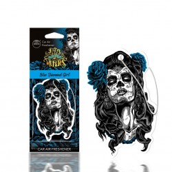 Amio - ΑΡΩΜΑΤΙΚΟ ΚΡΕΜΑΣΤΟ AROMA CAR MUERTOS BLUE DIAMONT GIRL - 1 TEM. (A10820/AM)