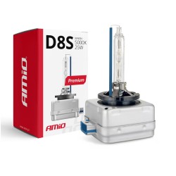 Amio - ΑΝΤΑΛΛΑΚΤΙΚΗ ΛΑΜΠΑ PREMIUM D8S 12V 5.000k 25W - 1 TEM. (02395/AM)