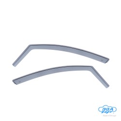 ΖΕΥΓΑΡΙ ΜΠΡΟΣΤΙΝΟΙ ΑΝΕΜΟΘΡΑΥΣΤΕΣ ΓΙΑ RENAULT CLIO 5D 2012-2019 / CLIO SPORTER 2013-2020 ΑΠΟ ΕΥΚΑΜΠΤΟ ΧΥΤΟ ΑΚΡΥΛΙΚΟ ΓΥΑΛΙ DGA - 2 ΤΕΜ.