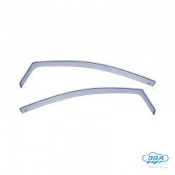 ΖΕΥΓΑΡΙ ΜΠΡΟΣΤΙΝΟΙ ΑΝΕΜΟΘΡΑΥΣΤΕΣ ΓΙΑ VW FOX 3D 2005-2011 ΑΠΟ ΕΥΚΑΜΠΤΟ ΧΥΤΟ ΑΚΡΥΛΙΚΟ ΓΥΑΛΙ  (CAST ACRYLIC GLASS) DGA - 2 ΤΕΜ.