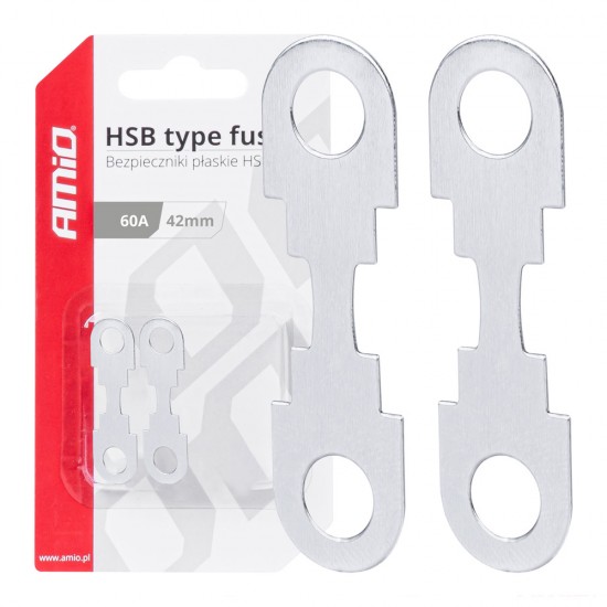Amio - ΑΣΦΑΛΕΙΕΣ FLAT 42mm 60A - 2 Τεμ. (03500/AM)