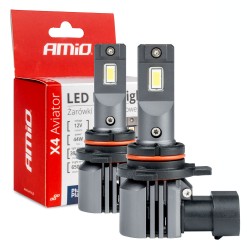 Amio - ΛΑΜΠΕΣ LED HIR2 12V 44W 6.500K 3.936lm X4 SERIES AVIATOR PLUG & PLAY - 2 ΤΕΜ. (03768/AM)